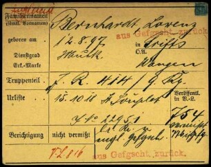 Bernhardt, Lorenz - Berroth, Jakob