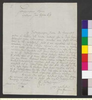 Brief von Frommann, Karl Friedrich Ernst an Goethe, Johann Wolfgang von