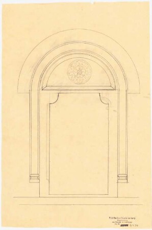 Stiftskirche, Marienborn Umbau: Tür, Ansicht (Variante)