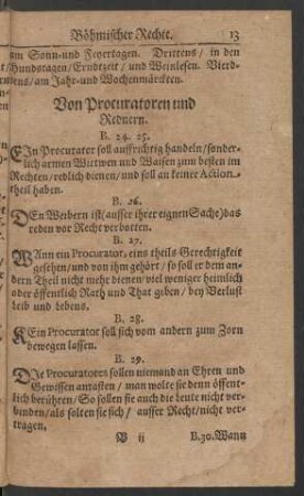 Von Procuratoren und Rednern.
