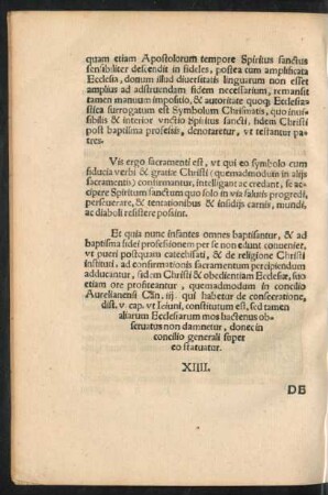 XIIII. De Sacramento Eucharistiae.