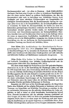 Kleine, Peter :: Die Architektur der Nordatlantik-Passagierdampfer 1837 bis 1914, (Technikgeschichte in Einzeldarstellungen, 3) : Düsseldorf, 1967