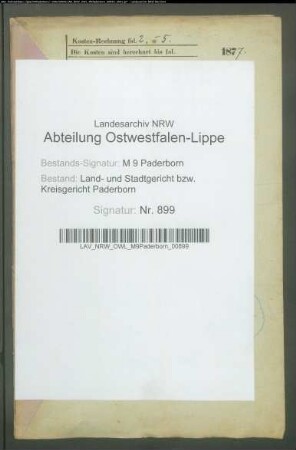 Erblasser: Witte gen. Leiper, Conrad: