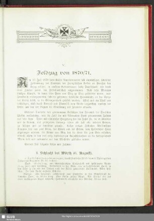 V. Feldzug von 1870/71