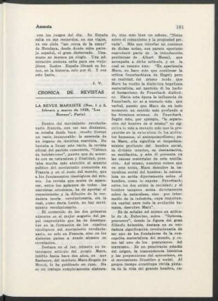 Crónica de Revistas