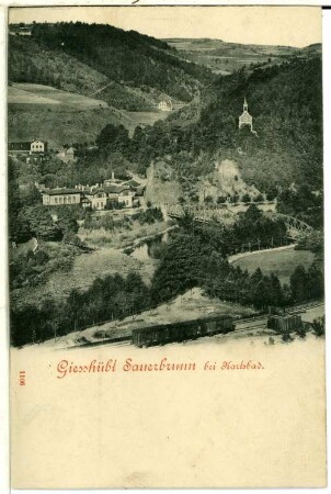 Gießhübel. Sauerbrunn, Blick in den Ort