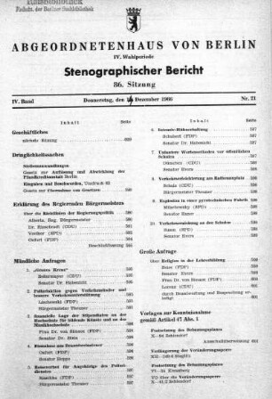 Nr. 21(86), 15. Dezember 1966