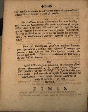 Disputatio Ordinaria Ex Theologia Scholastica