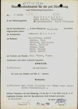 Reichert, Anna