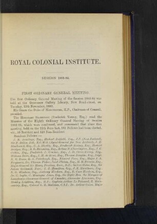 First Ordinary General Meeting. New Guinea and the Western Pacific. By Wilfried Powell, Esq.