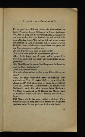 Es gibt eine Strafarbeit