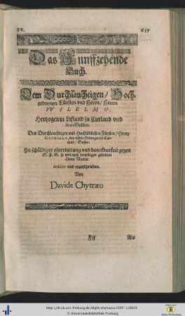 Das Funffzehende Buch.
