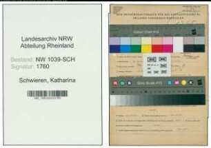 Entnazifizierung Katharina Schwieren , geb. 05.10.1893 ()