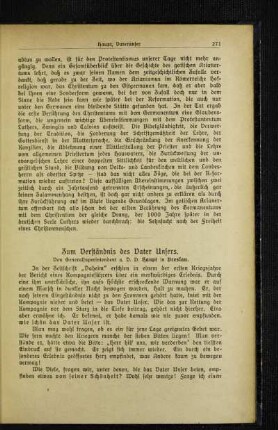 Zum Verständnis des Vater Unsers