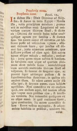 267-275, Sabbato sancto. Prophetia nona; Prophetia decima; Prophetia undecima; Prophetia duodecima