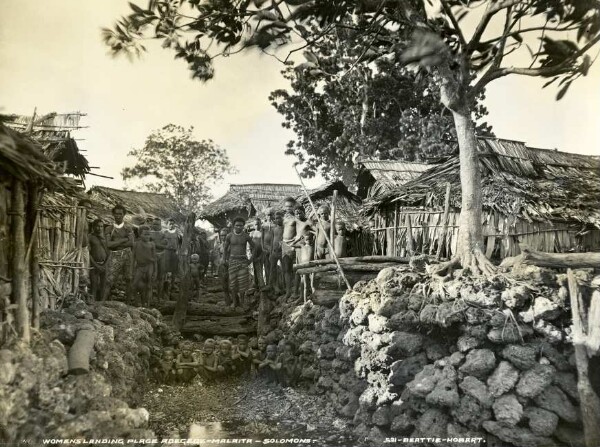 "Landing site of the women on Adegege, Malaita"