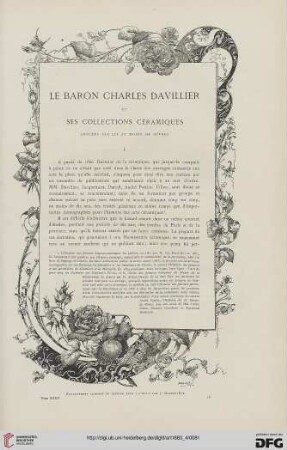 9: Le Baron Charles Davillier et ses collections céramiques léguées par lui au Musée de Sèvres