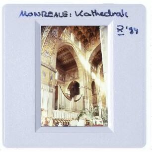 Monreale, Kathedrale : Innenansicht Langhaus Orgel