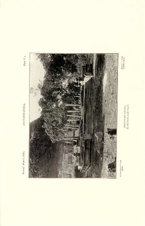 Plate V. A. Anurádhapura. Abhayagiri Dágaba. North porch and chapel.