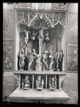 Herrgottskirche; Hochaltar, Schrein, vor der Restaurierung