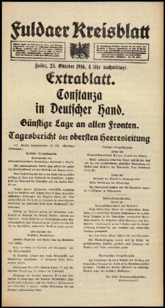 Ausgabe vom Montag, den 23. Oktober 1916.