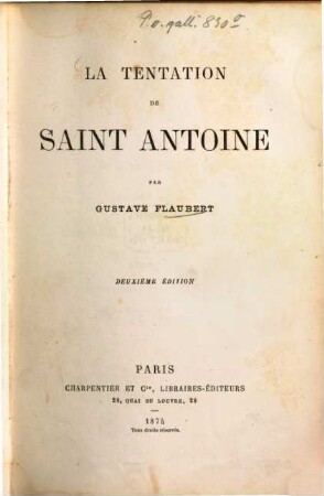 La tentation de Saint Antoine