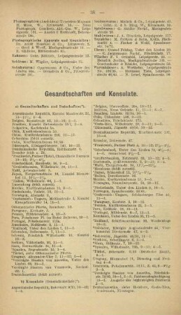 Gesandtschaften und Konsulate