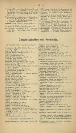 Gesandtschaften und Konsulate