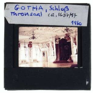 Gotha, Schloss Friedenstein : Thronsaal