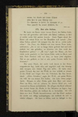 171. Der alte Sultan.
