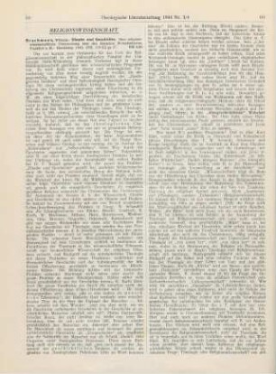 59-61 [Rezension] Brachmann, Wilhelm, Glaube und Geschichte