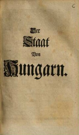 Der Staat von Hungarn