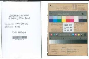 Entnazifizierung Wilhelm Fink , geb. 16.06.1896 (Beamter)