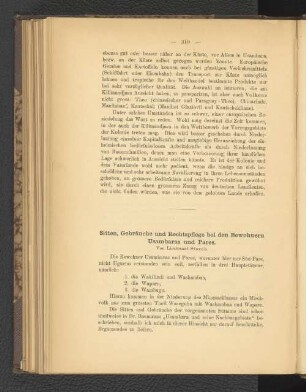 Sitten, Gebräuche und Rechtspflege bei den Bewohnern Usambaras und Pares.