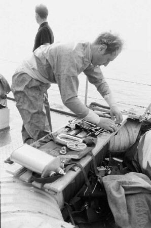 Greifswald-Wieck. Tauchsportausbildung an der GST-Marineschule „August Lütgens“ (Zentrale vormilitärisch-maritime Ausbildungsstätte der Gesellschaft für Sport und Technik)
