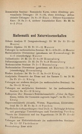 19-22, Mathematik und Naturwissenschaften