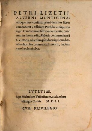 Commentarii novem adversus pseudoevangelicam haeresim