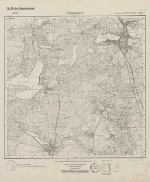 2844 (alte Nr.: 1397) Fürstenberg in Mecklenburg, Meßtischblatt (4cm - Karte)
