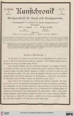 Heft 23 (15. März 1888)