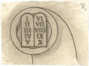 Bestelmeyer, German; Murnau am Staffelsee (Bayern); Ev. Kirche und Pfarrhaus - Ornamentdetail (Gebotstafeln)