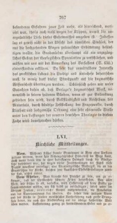 767-768 Kirchliche Mittheilungen