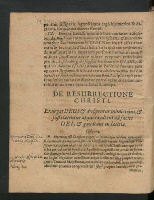 De Resurrectione Christi.