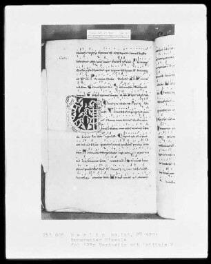 Beneventer Missale — Initiale V, Folio 123 verso