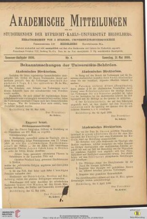 Nr. 4 (21. Mai 1898)