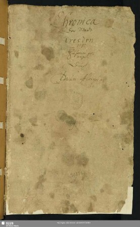 Chronica der Stadt Dresden - Mscr.Dresd.d.52