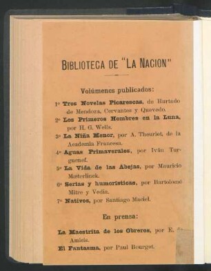 Biblioteca de "La Nación"