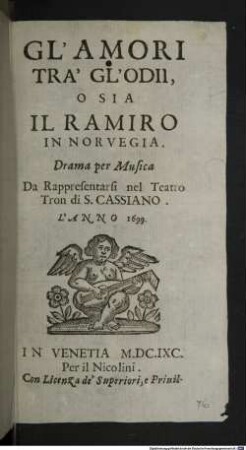 Gl'amori tra' gl'odii, o sia il Ramiro in Norvegia