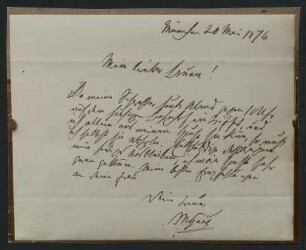 Brief vom 20. Mai 1874