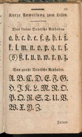 Kurze Anweisung zum Lesen.