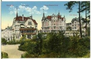 Karlsbad. Westend. Villa Silva, Savoy-Westend-Hotel und Villa Klemm